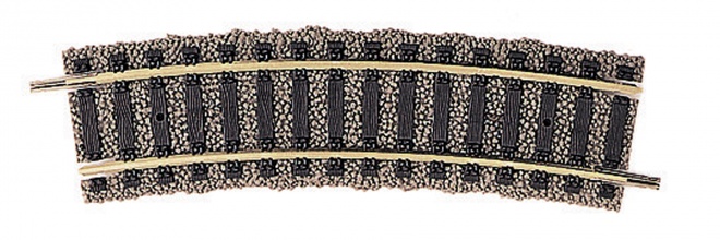 Half curved track, 18Â° (Radius R1)<br /><a href='images/pictures/Fleischmann/4475.jpg' target='_blank'>Full size image</a>